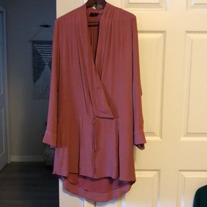 Wrap style short dress